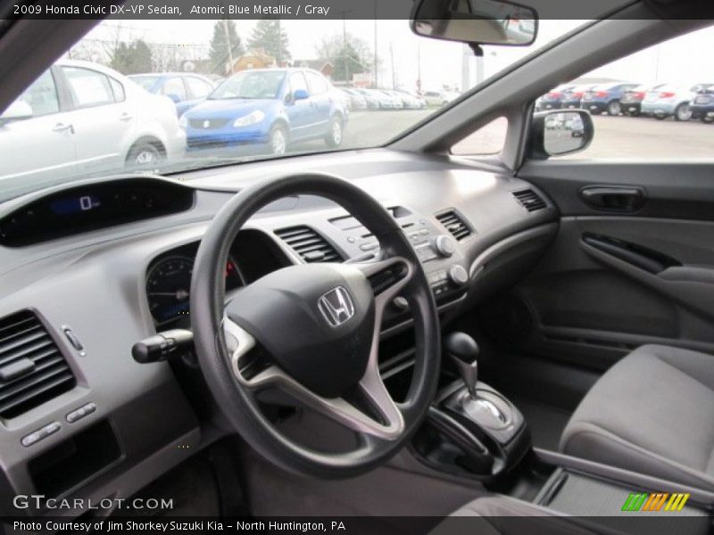 Atomic Blue Metallic / Gray 2009 Honda Civic DX-VP Sedan