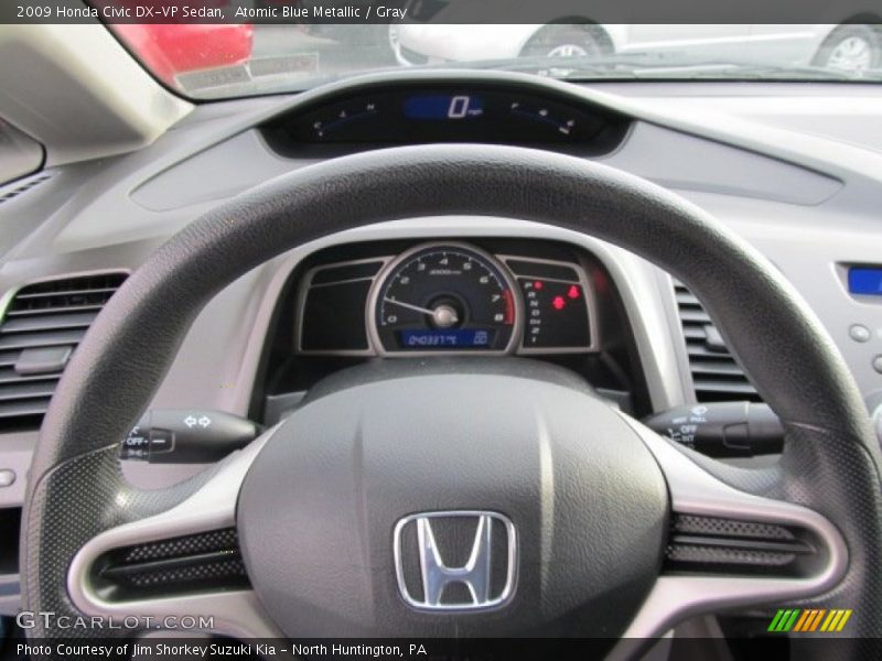 Atomic Blue Metallic / Gray 2009 Honda Civic DX-VP Sedan