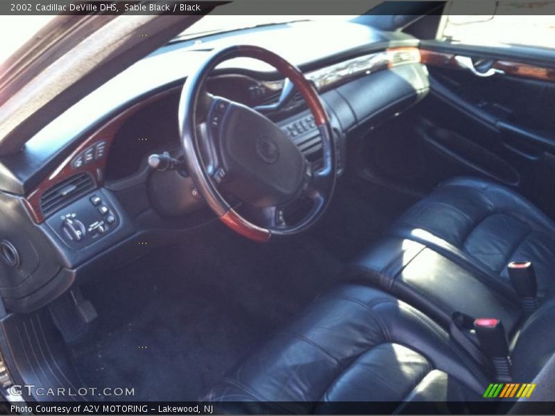 Sable Black / Black 2002 Cadillac DeVille DHS