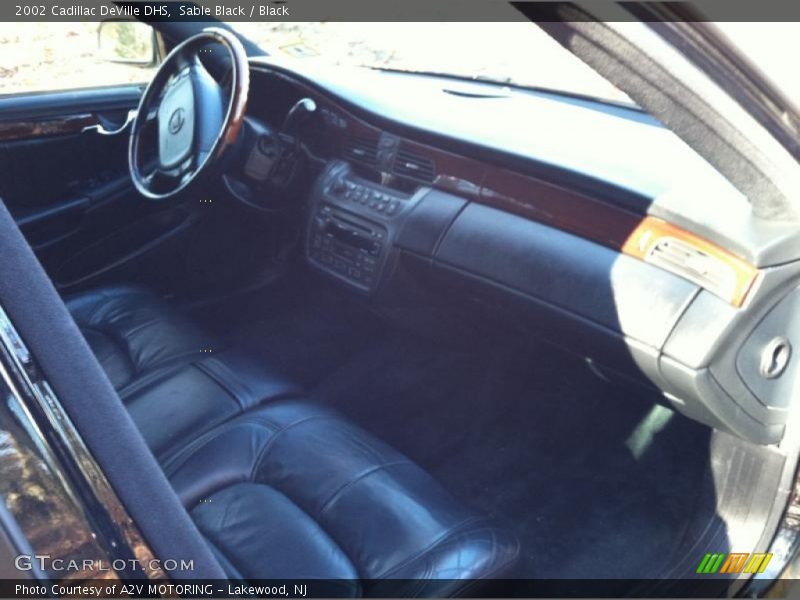 Sable Black / Black 2002 Cadillac DeVille DHS