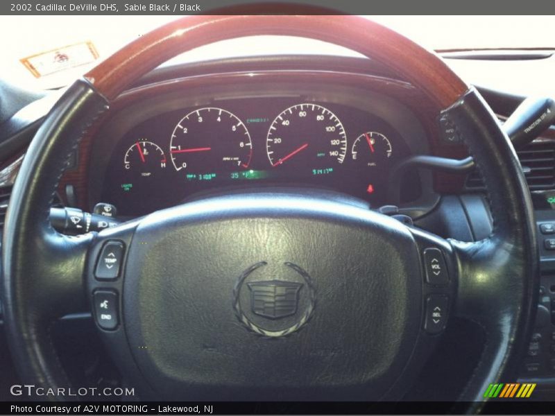 Sable Black / Black 2002 Cadillac DeVille DHS