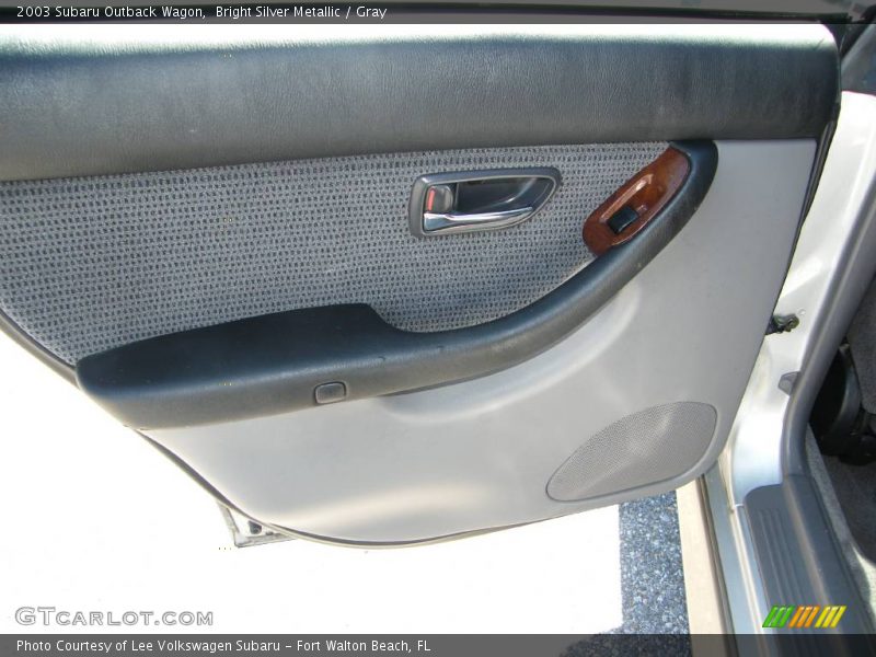 Bright Silver Metallic / Gray 2003 Subaru Outback Wagon