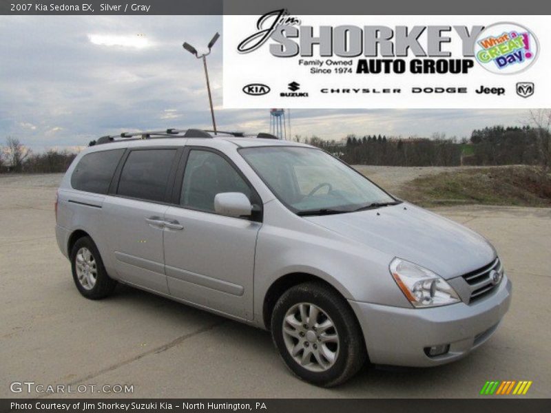 Silver / Gray 2007 Kia Sedona EX