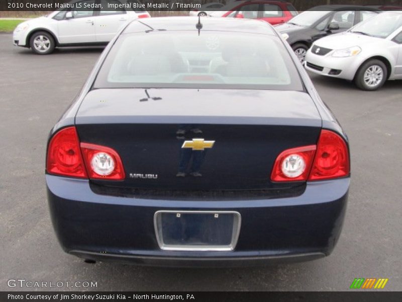 Imperial Blue Metallic / Titanium 2010 Chevrolet Malibu LS Sedan