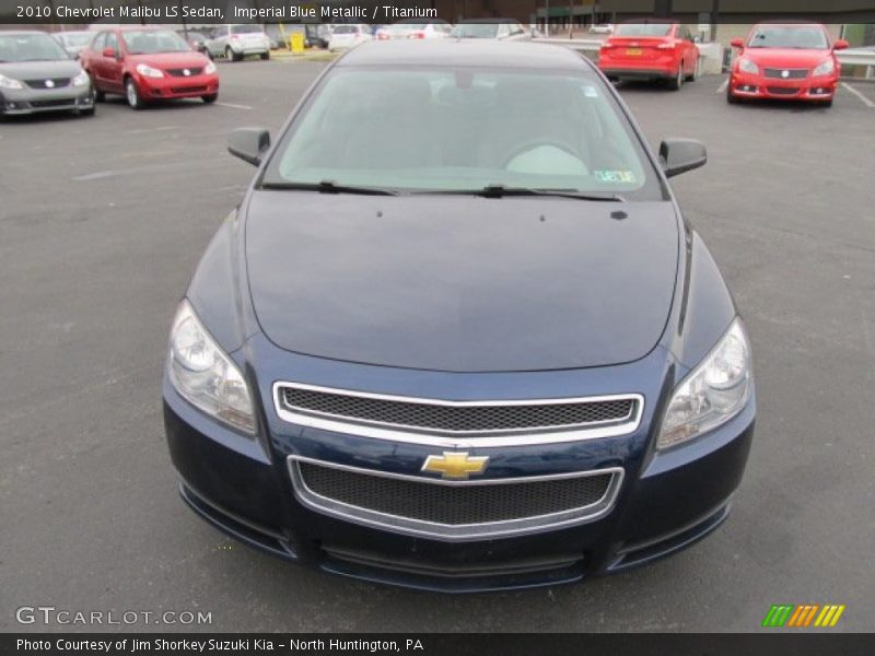 Imperial Blue Metallic / Titanium 2010 Chevrolet Malibu LS Sedan