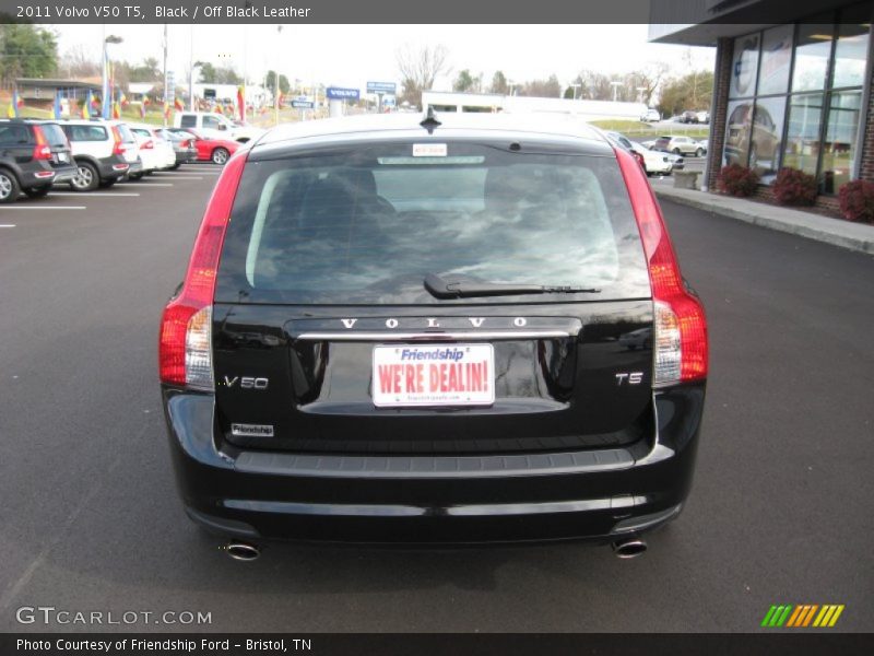 Black / Off Black Leather 2011 Volvo V50 T5