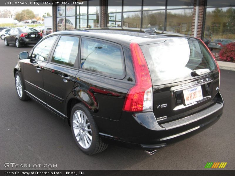 Black / Off Black Leather 2011 Volvo V50 T5