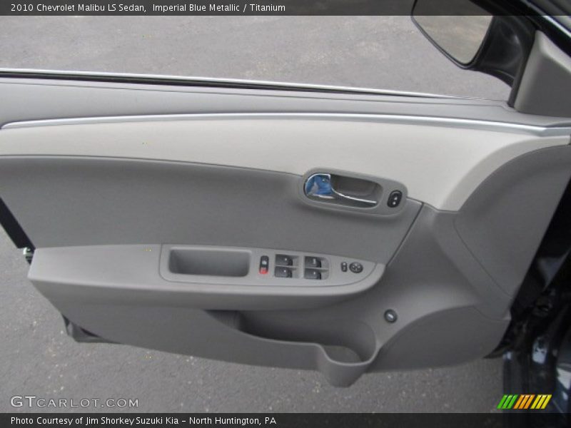 Imperial Blue Metallic / Titanium 2010 Chevrolet Malibu LS Sedan