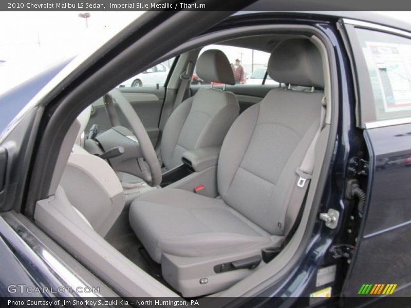 Imperial Blue Metallic / Titanium 2010 Chevrolet Malibu LS Sedan