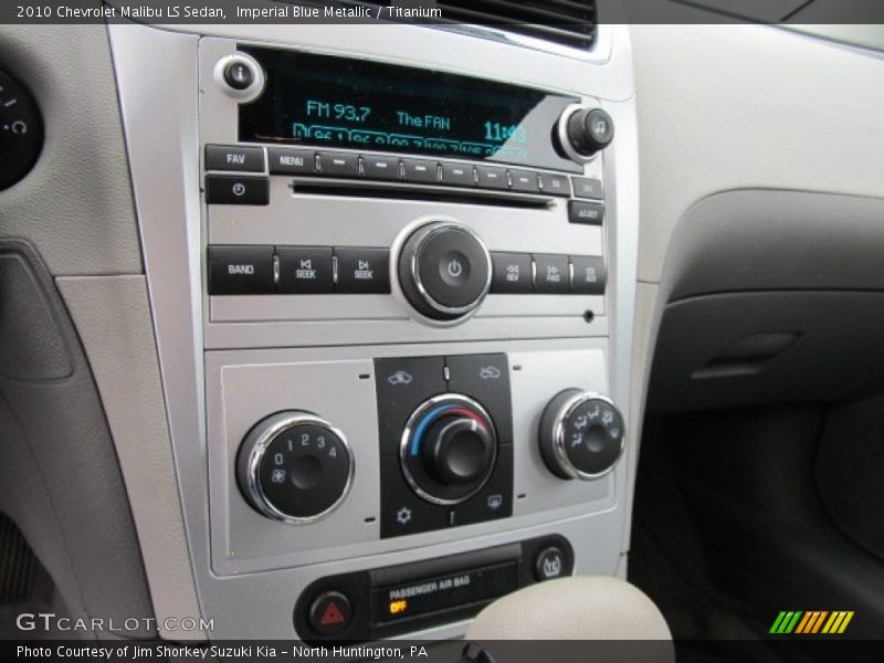 Imperial Blue Metallic / Titanium 2010 Chevrolet Malibu LS Sedan