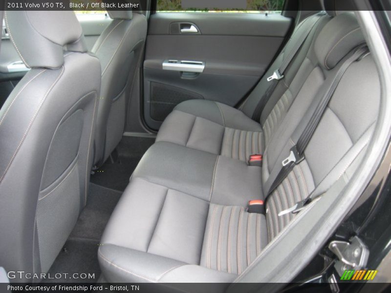  2011 V50 T5 Off Black Leather Interior