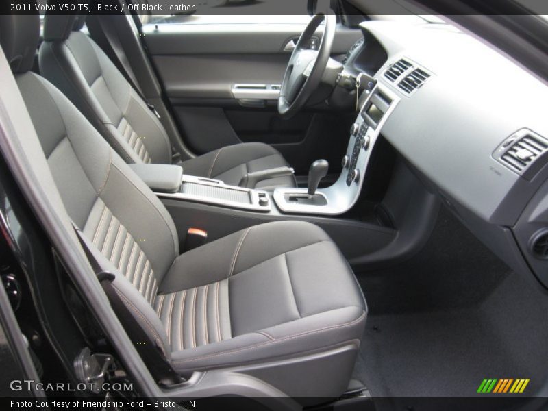  2011 V50 T5 Off Black Leather Interior