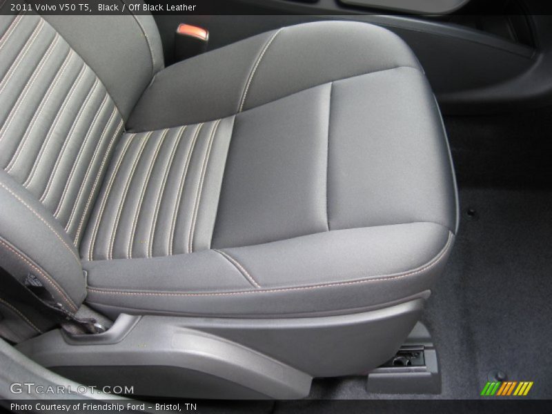 Black / Off Black Leather 2011 Volvo V50 T5