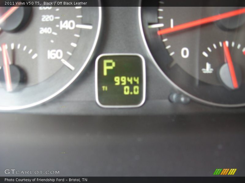 Black / Off Black Leather 2011 Volvo V50 T5