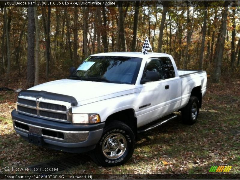 Bright White / Agate 2001 Dodge Ram 1500 ST Club Cab 4x4