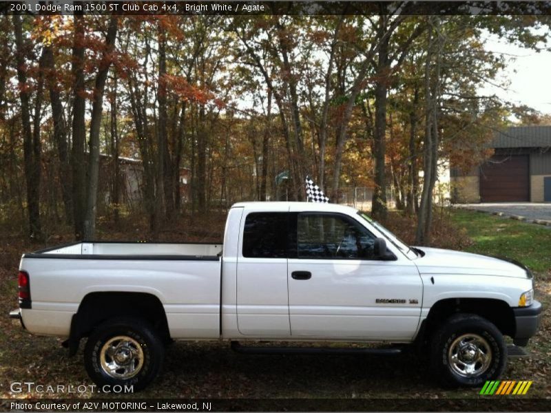 Bright White / Agate 2001 Dodge Ram 1500 ST Club Cab 4x4