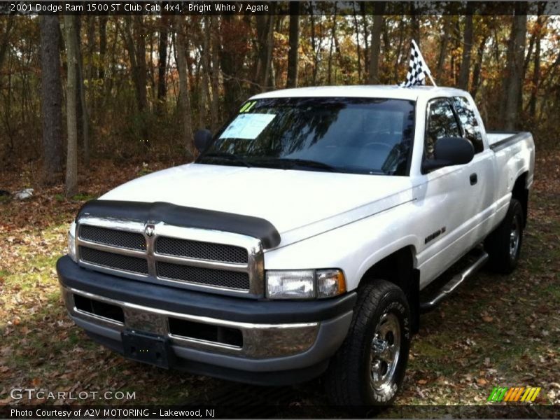 Bright White / Agate 2001 Dodge Ram 1500 ST Club Cab 4x4