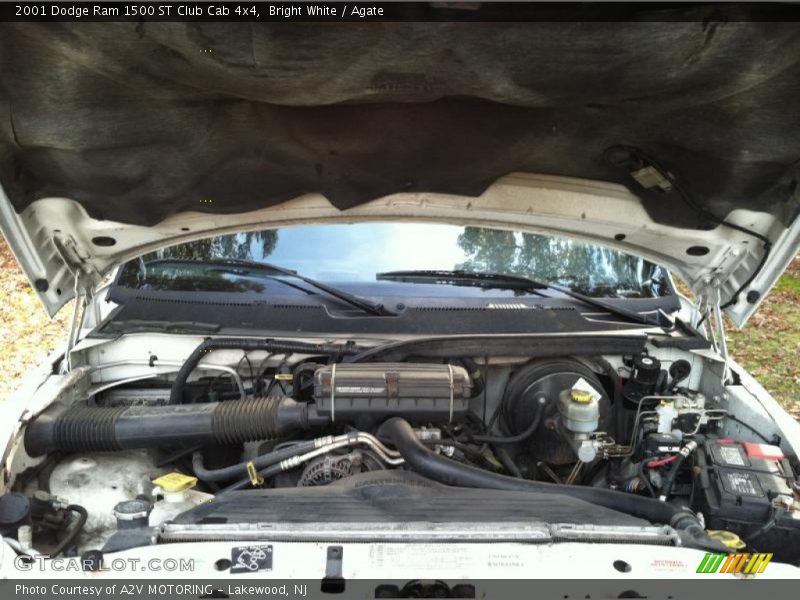 Bright White / Agate 2001 Dodge Ram 1500 ST Club Cab 4x4