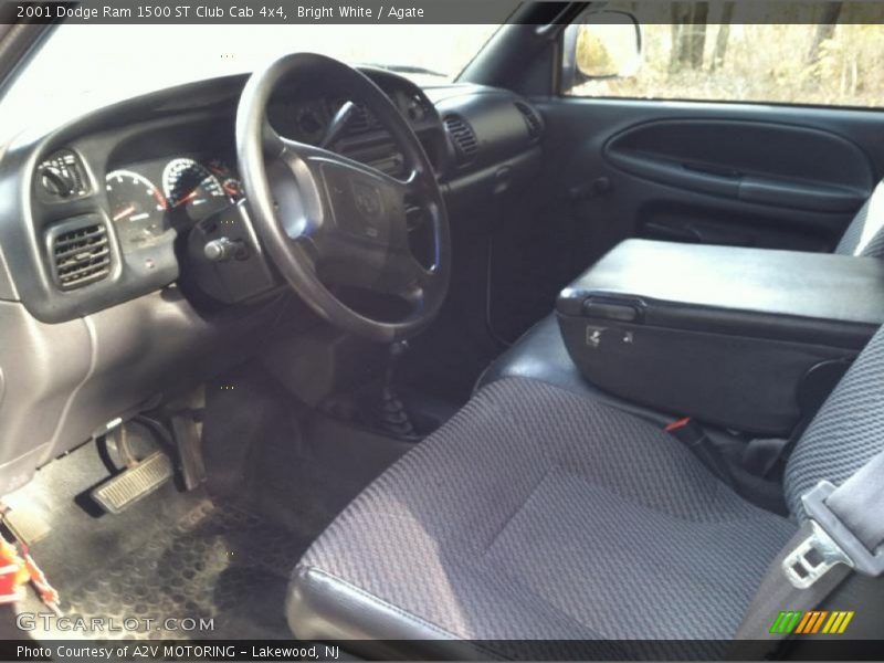 Bright White / Agate 2001 Dodge Ram 1500 ST Club Cab 4x4