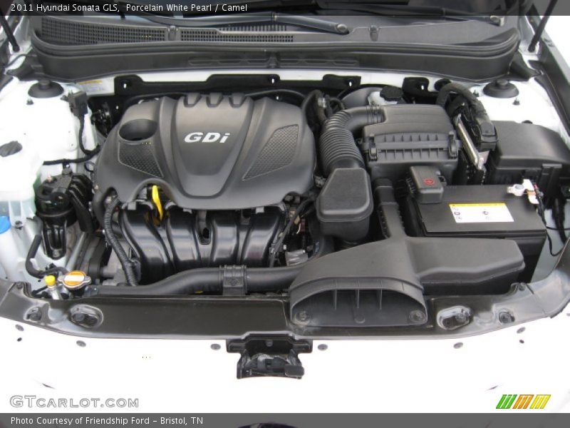 Porcelain White Pearl / Camel 2011 Hyundai Sonata GLS