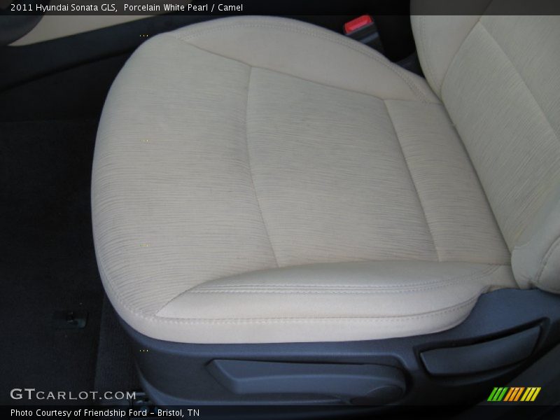 Porcelain White Pearl / Camel 2011 Hyundai Sonata GLS