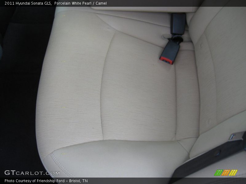 Porcelain White Pearl / Camel 2011 Hyundai Sonata GLS