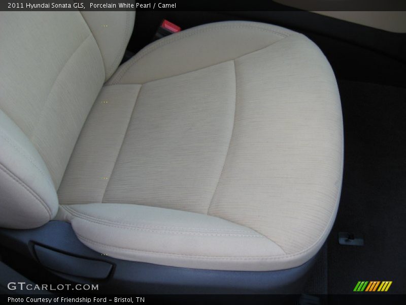 Porcelain White Pearl / Camel 2011 Hyundai Sonata GLS