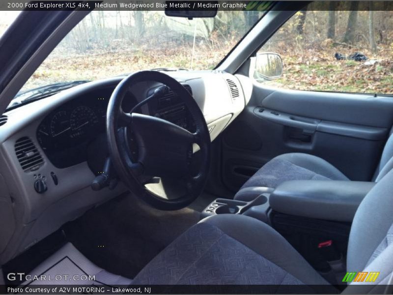 Medium Wedgewood Blue Metallic / Medium Graphite 2000 Ford Explorer XLS 4x4