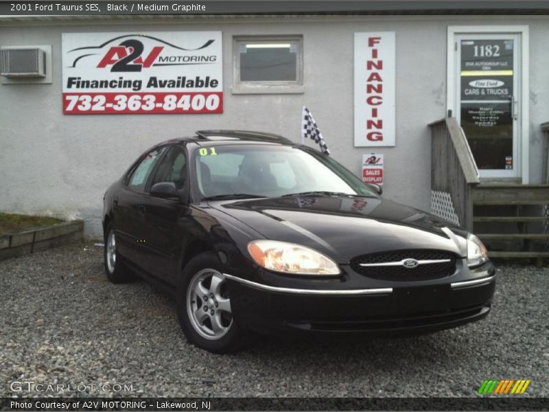 Black / Medium Graphite 2001 Ford Taurus SES