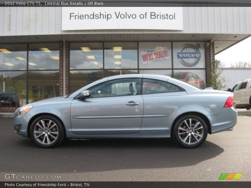 Celestial Blue Metallic / Off Black 2012 Volvo C70 T5