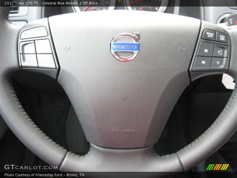 Celestial Blue Metallic / Off Black 2012 Volvo C70 T5
