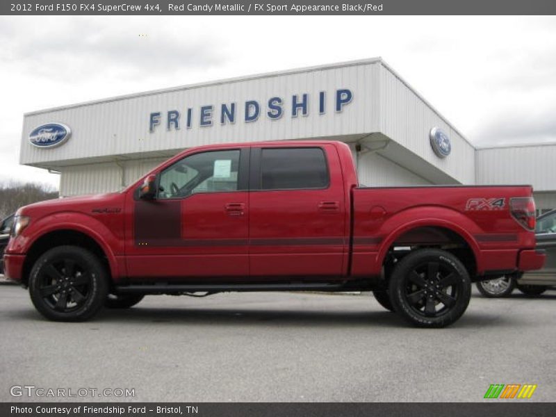 Red Candy Metallic / FX Sport Appearance Black/Red 2012 Ford F150 FX4 SuperCrew 4x4