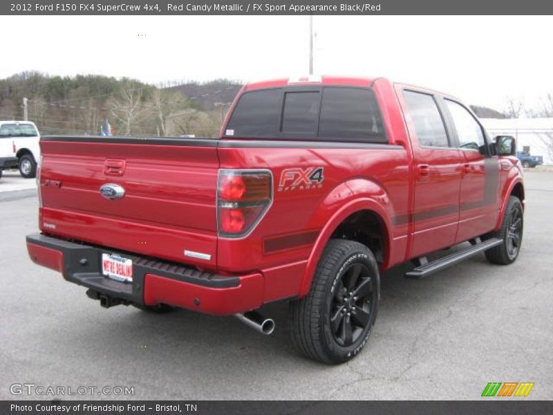 Red Candy Metallic / FX Sport Appearance Black/Red 2012 Ford F150 FX4 SuperCrew 4x4