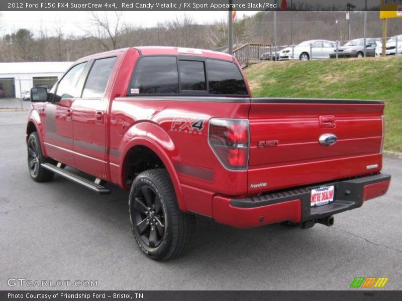 Red Candy Metallic / FX Sport Appearance Black/Red 2012 Ford F150 FX4 SuperCrew 4x4