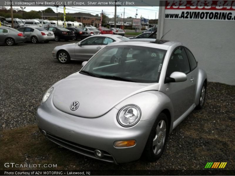 Silver Arrow Metallic / Black 2001 Volkswagen New Beetle GLX 1.8T Coupe