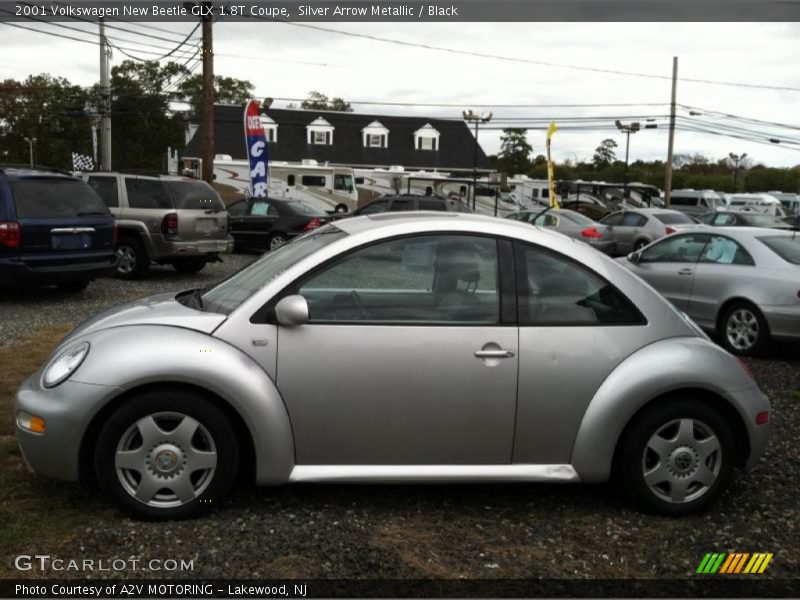 Silver Arrow Metallic / Black 2001 Volkswagen New Beetle GLX 1.8T Coupe