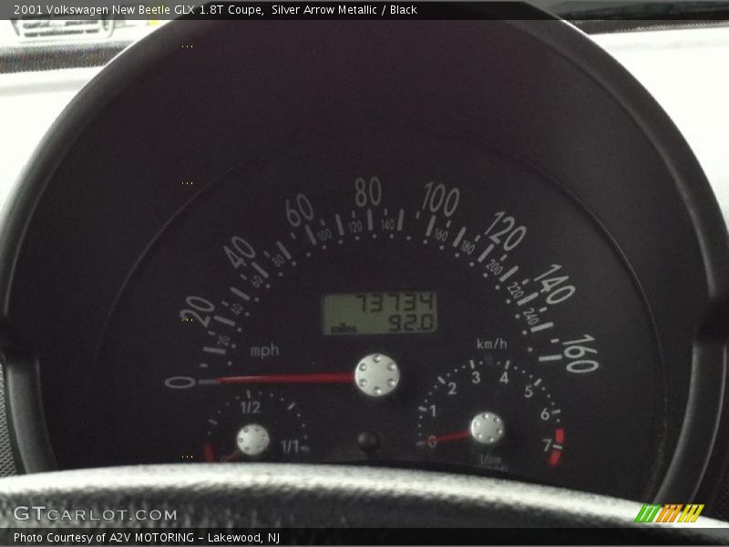 Silver Arrow Metallic / Black 2001 Volkswagen New Beetle GLX 1.8T Coupe