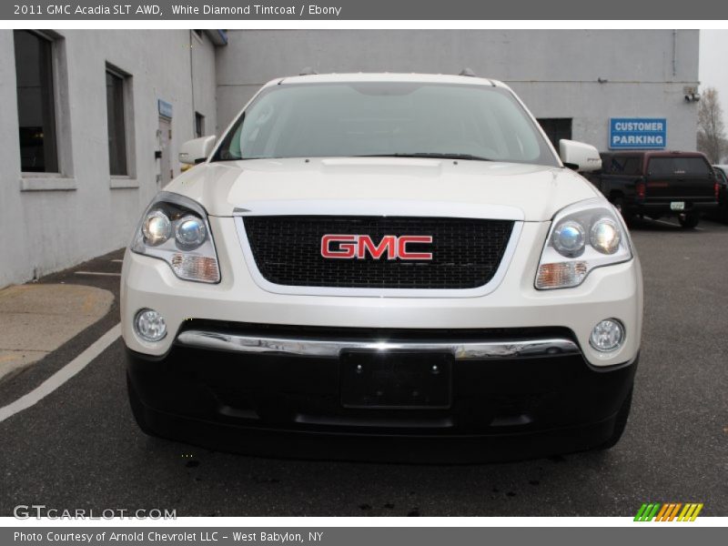 White Diamond Tintcoat / Ebony 2011 GMC Acadia SLT AWD