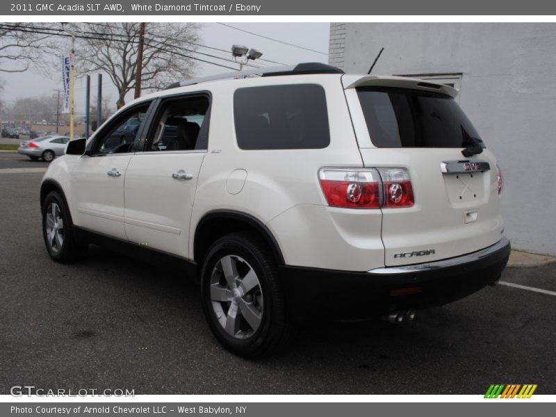 White Diamond Tintcoat / Ebony 2011 GMC Acadia SLT AWD