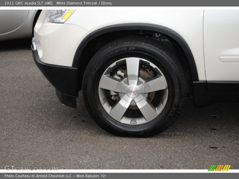 White Diamond Tintcoat / Ebony 2011 GMC Acadia SLT AWD
