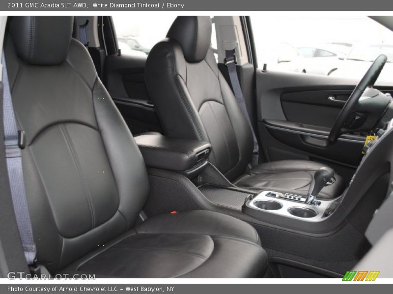 White Diamond Tintcoat / Ebony 2011 GMC Acadia SLT AWD