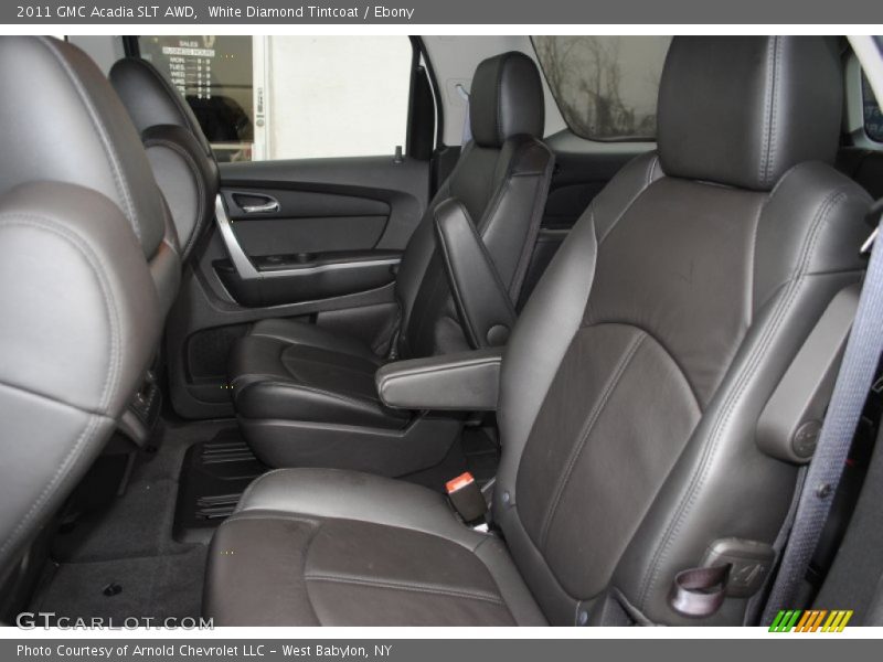 White Diamond Tintcoat / Ebony 2011 GMC Acadia SLT AWD