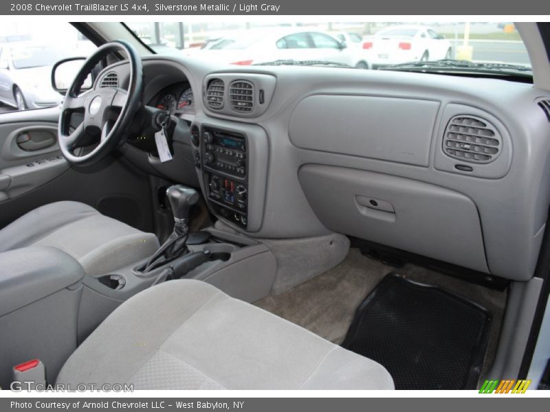 Silverstone Metallic / Light Gray 2008 Chevrolet TrailBlazer LS 4x4