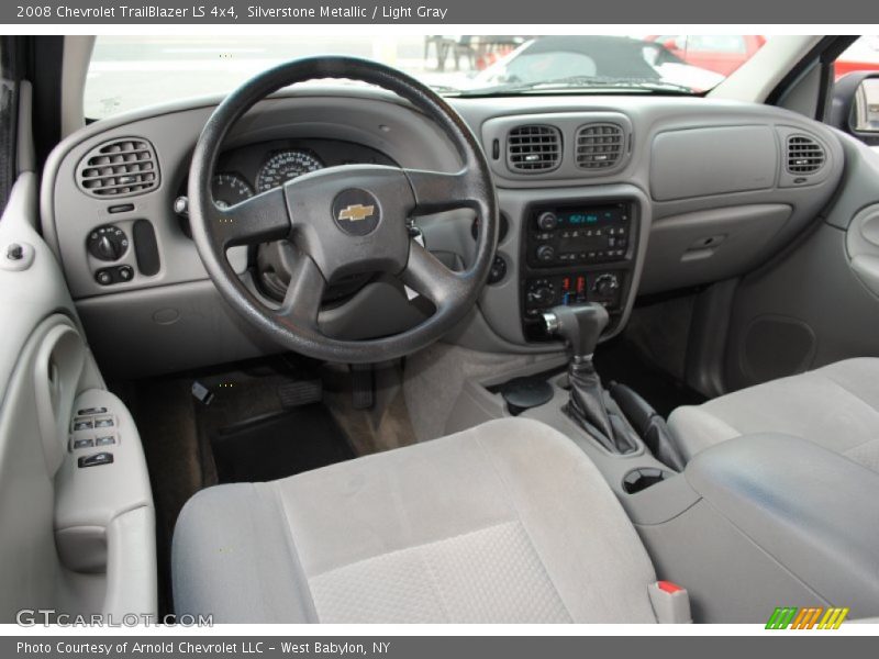 Silverstone Metallic / Light Gray 2008 Chevrolet TrailBlazer LS 4x4