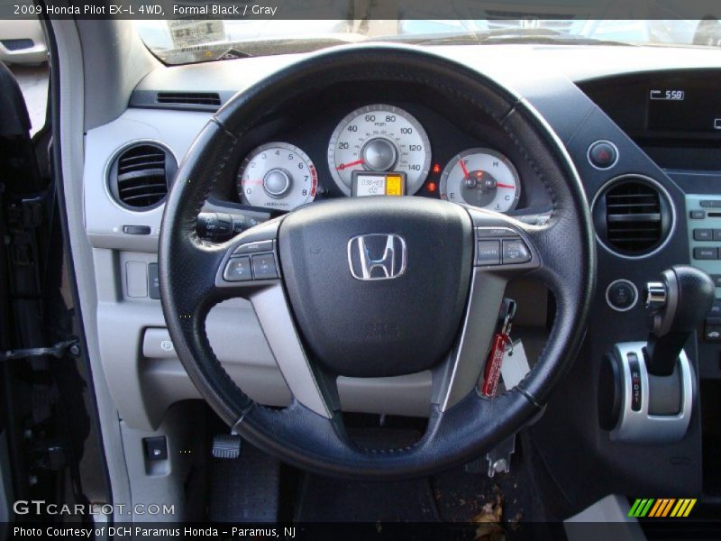 Formal Black / Gray 2009 Honda Pilot EX-L 4WD