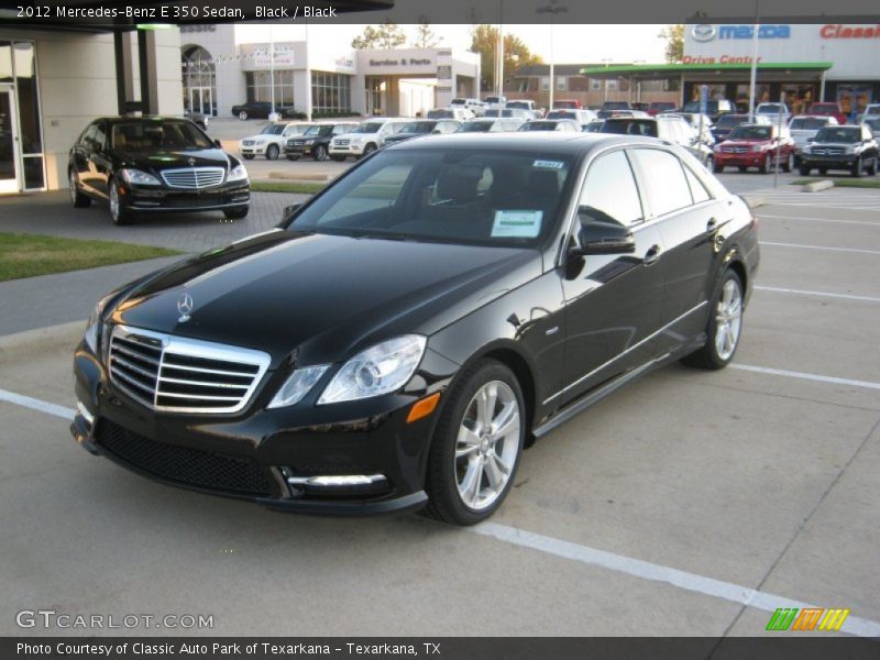 Black / Black 2012 Mercedes-Benz E 350 Sedan