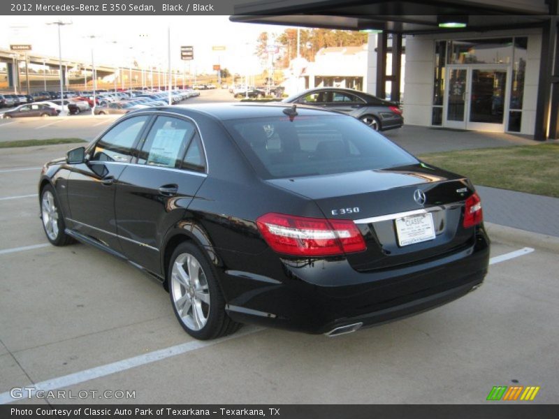Black / Black 2012 Mercedes-Benz E 350 Sedan
