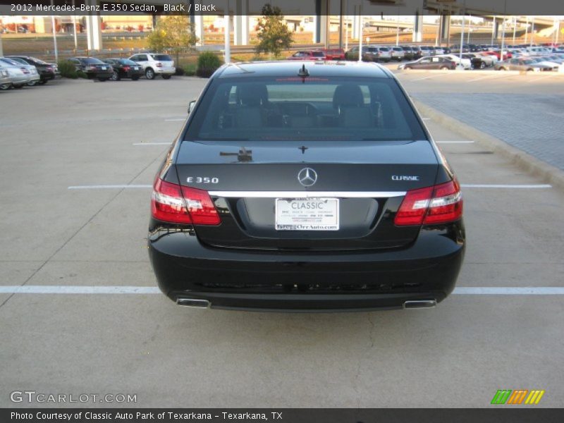 Black / Black 2012 Mercedes-Benz E 350 Sedan