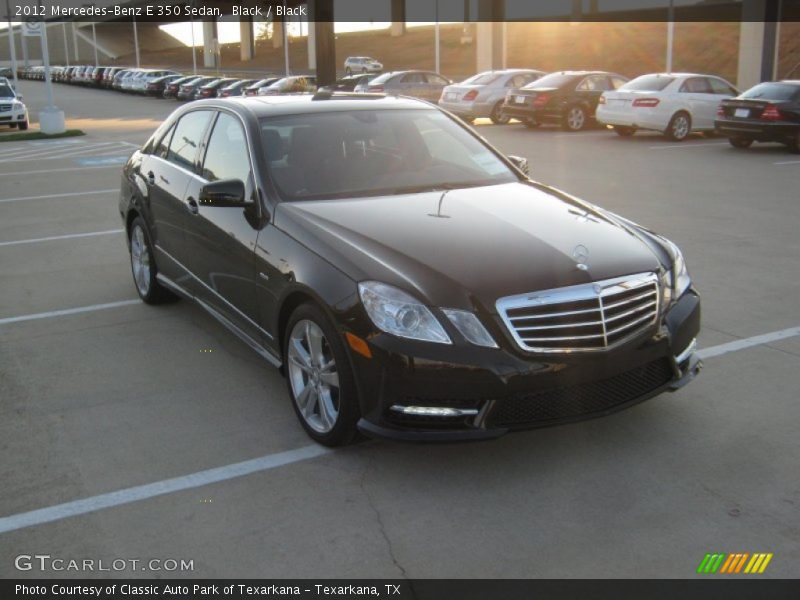 Black / Black 2012 Mercedes-Benz E 350 Sedan