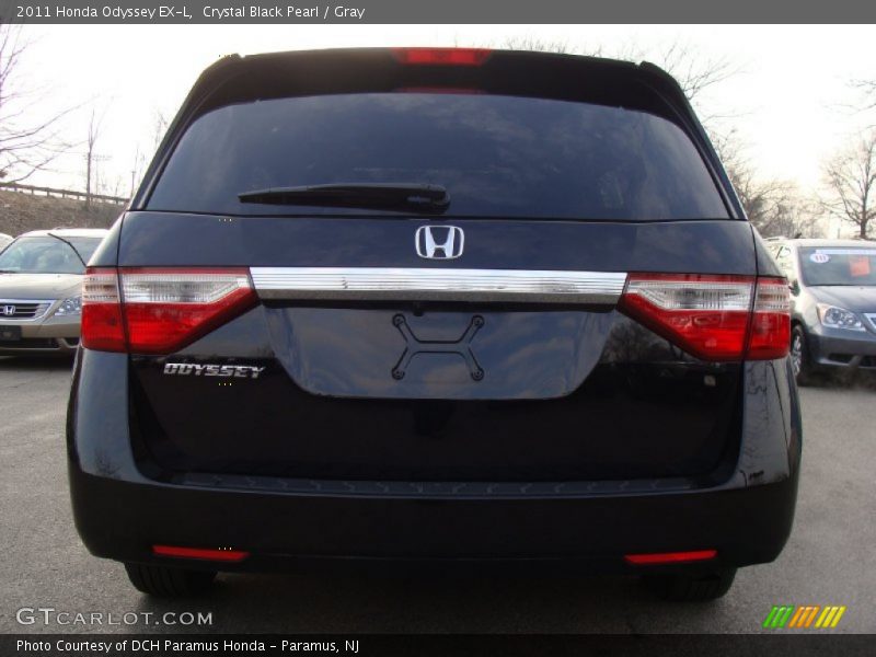 Crystal Black Pearl / Gray 2011 Honda Odyssey EX-L